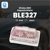 Dongle Bluetooth OBD2 BLE327, Compatible con Estadísticas de Viaje y Recordatorios de Mantenimiento, Compatible con OBD2