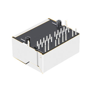 10/100 BASE-T Interface Ethernet RJ45 Connecteur Femelle vers le haut 1X2 <span class=keywords><strong>Harmonica</strong></span> Jack 5-6610197-1 - Product Image 5