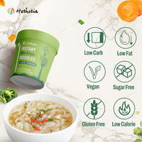 Nouilles de konjac végétaliennes sans gluten Goût de miso Faible en calories Faible en gras Tasse instantanée Nouilles de konjac pour régime Keto