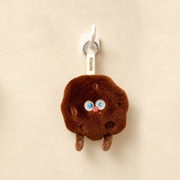 En gros, Porte-clés et breloques de sac en peluche mignons, série alimentaire (Donut, Toast, Biscuit, Saucisse), pour machine à griffes et cadeaux