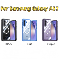 Étui de téléphone magnétique en coque rigide anti-chute, anti-poussière, tout inclus, fin et léger, nouvellement amélioré pour Samsung Galaxy A57