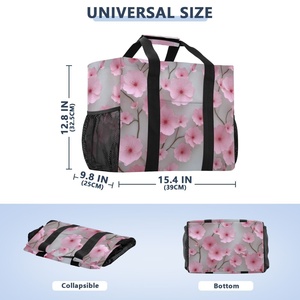 <b>Large</b> Capacity Custom Hawaiian Accessories Grocery Recyclable Shopping Bag with Durable Handle for Daily Use Advertise Promotion - Product Image 2