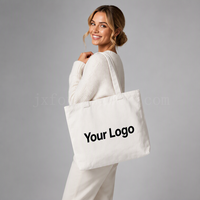 Sac fourre-tout en toile de coton écologique avec logo personnalisé, 45*35*10CM, grande capacité, sac de rangement pour la maison, pochette réutilisable pour articles divers