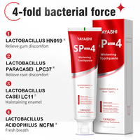 Vente en gros usine Dentifrice écologique SP 4 pour le voyage, élimination des taches de fumée, réparation et protection des dents, blanchissant