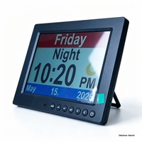 Reloj para Personas con Demencia ZKM de 8 Pulgadas (20.3 cm), Reproducción MP4/MP3, 28 Alarmas, DST Automático, 20 Recordatorios, Regulador de Intensidad de 10 Niveles, 6 Modos, Resolución de 800x600