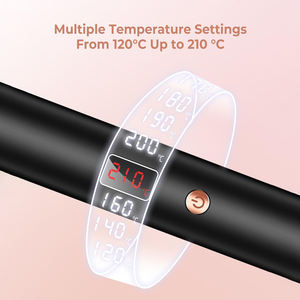 Customized Electric <strong>Straightener</strong> Rolling Round <strong>Hair</strong> Curler Brush Heated Thermal Brush Natural Hot <strong>Hair</strong> Comb Set With Lcd Display
