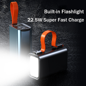 Banco de Energía de 30000mAh y 100W para Portátil, Cargador Portátil para Exteriores con Luz LED para Camping - Product Image 2