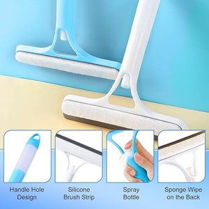 Used As a 3in1 Cleaning Tool for Cars, Household Windows, Tiles with Double-sided <b>Brush</b>, Scraper, and Spray <b>Bottle</b> Capabilities - Product Image 6