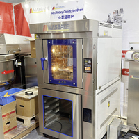 Horno de Convección Rotatorio Comercial de 5 Bandejas con Cámara de Fermentación, Máquina Eléctrica para Hornear Pan con Gabinete de Fermentación