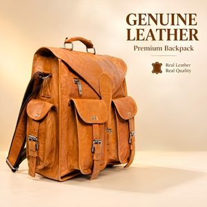 Real Leather <b>Small</b> <b>Messenger</b> <b>Bag</b> Sport Crossbody Shoulder Satchel Laptop Office Work Travel Unisex Business Gift Premium <b>Bag</b> Pro - Product Image 1