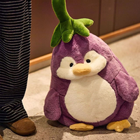 Peluche pingouin personnalisée, jouet en peluche doux, poupée pingouin mignonne, jouet de dessin animé pour enfants, cadeau et décoration d'intérieur