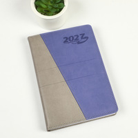 Agenda 2027 personnalisé en cuir PU avec logo, couverture rigide A5, journal cousu pour agenda quotidien et carnet de notes en anglais, carnet personnalisé