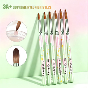 <span class=keywords><strong>Kit</strong></span> <span class=keywords><strong>de</strong></span> Pinceles Redondos <span class=keywords><strong>de</strong></span> Nailon <span class=keywords><strong>de</strong></span> Alta Calidad <span class=keywords><strong>para</strong></span> <span class=keywords><strong>Uñas</strong></span>, con Logotipo Personalizado, Profesionales, <span class=keywords><strong>de</strong></span> Madera, Tamaños 2-20, <span class=keywords><strong>para</strong></span> Pintura Acrílica, Venta al por Mayor - Product Image 3