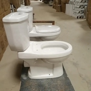 Africa prezzo a buon mercato Toilette in ceramica Hotel casa bagno <span class=keywords><strong>Parma</strong></span> water bianco lavaggio Down P-trap Set servizi igienici in due pezzi - Product Image 4