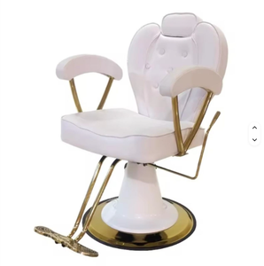 New Design Cream Color Hot Sale Modern Barber Salon Styling Chair Hairdressing Chair Saloon Chairs for Beauty Salon - Product Image 3