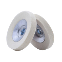 Disque de polissage en feutre de laine 4/5/6/7 pouces, dureté moyenne, pour verre, roue de polissage, personnalisable OEM, pour polissage miroir