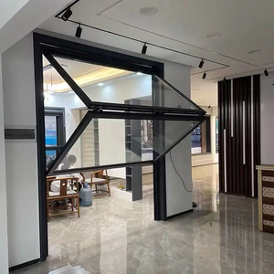 <span class=keywords><strong>Puerta</strong></span> Plegable de Aluminio Impermeable, Sistema de <span class=keywords><strong>Puerta</strong></span> <span class=keywords><strong>Corredera</strong></span> Plegable <span class=keywords><strong>Tipo</strong></span> Acordeón, Puertas Plegables de Aluminio con Doble Acristalamiento para Villa - Product Image 3