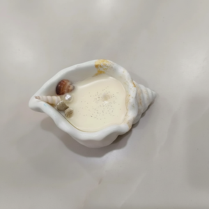 Pot de bougie en béton de coquillage de cire de mer Offre Spéciale pour la décoration de la maison d'autres événements bocaux de bougie articles de l'Inde aux prix de gros - Product Image 1
