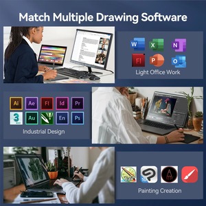 Tablette graphique UGEE S640, tablette de <span class=keywords><strong>dessin</strong></span> de 6 pouces, tablette numérique avec stylet, planche à <span class=keywords><strong>dessin</strong></span>, stylet 8192 pour Android, Windows, <span class=keywords><strong>Mac</strong></span>, ordinateur portable - Product Image 3