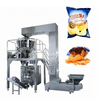 Machine automatique d'emballage de chips de pomme de terre à prix d'usine pour sac d'azote chips de banane plantain caractéristiques pochette en papier d'étiquetage