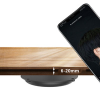 Chargeur sans fil invisible à charge rapide 10W OEM ODM pour comptoir de cuisine, table de lecture, protection OTP et OVP pour téléphones mobiles