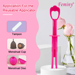 <span class=keywords><strong>Applicateur</strong></span> de disque menstruel en plastique antimicrobien médical, réutilisable, doux, écologique, personnalisé, <span class=keywords><strong>pour</strong></span> les coupes et les tampons, vente en gros, nouveauté - Product Image 2