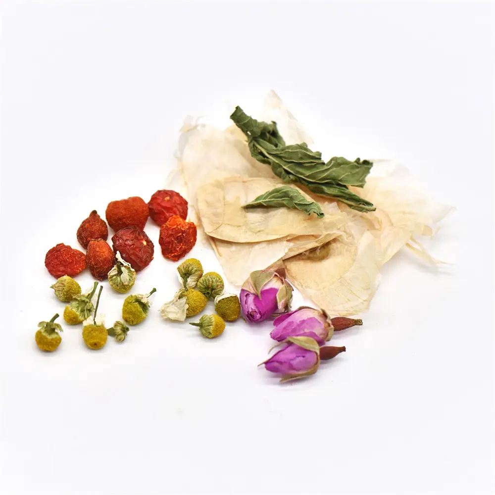 Mint Leaf Chamomile Rose Hips Jade Butterfly Rose Flower OEM Private Brand Herbal Tea