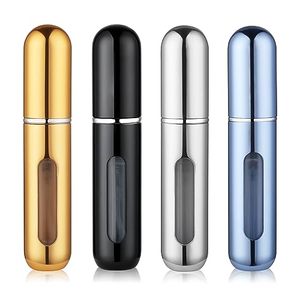 Aluminum Mini Perfume <b>Spray</b> Free Sample Travel Perfume Bottle Compact Reusable 5ml Refillable Atomizer Lotion Essential <b>Oil</b> - Product Image 1