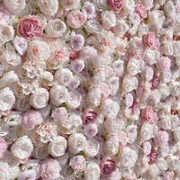 Vente chaude Personnalisé 5D Soie Artificielle Rose Fleurs Mur Toile de Fond Toucher Naturel pour Halloween Graduation Fête des Mères