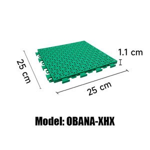 Piastrelle per Pavimenti in Erba Sintetica Antiscivolo e Resistenti OBANA (PP/TPE/PVC) per Campi <span class=keywords><strong>da</strong></span> <span class=keywords><strong>Basket</strong></span> e Campi Sportivi - Product Image 4