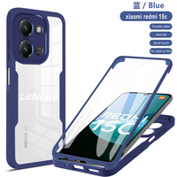 Lichicase nouveau Style panneau arrière Transparent Flexible coque personnalisée en TPU pour Redmi 15 15C couverture de téléphone minimaliste