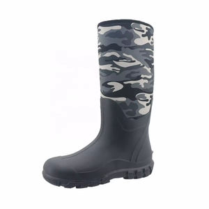 Bottes de pluie en néoprène imperméables pour hommes YL402, camouflage extérieur, hauteur genou, pour la pêche et la <span class=keywords><strong>chasse</strong></span> - Product Image 1