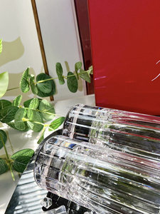 Copas de Vino de Cristal de Lujo Sin Plomo, Juego de Regalo Ecológico para el Hogar, Diseño Art Deco, Hecho a Mano, Regalo Premium, 2 Piezas, 301-400 ml - Product Image 4