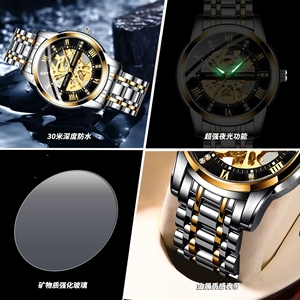 <span class=keywords><strong>Orologi</strong></span> meccanici automatici da uomo <span class=keywords><strong>Orologi</strong></span> da polso <span class=keywords><strong>maschili</strong></span> <span class=keywords><strong>di</strong></span> lusso in acciaio inossidabile impermeabili <span class=keywords><strong>di</strong></span> marca superiore Relogio Masculino - Product Image 4