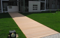 Planches de terrasse en WPC rainurées pour extérieur, jardin, piscine, terrasse en composite bois-plastique