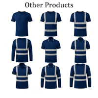 Camiseta de Trabajo de Alta Visibilidad Personalizada de Tres Colores con Múltiples Opciones, de Malla Reflectante, de Secado Rápido y de Poliéster