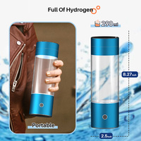3 menit menghasilkan air hidrogen kaya air portabel isi ulang kaca botol air hidrogen basa