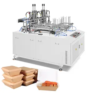 Automatische Rijstpapier Voedseldoos Machine Snelle Lunch Weg Te Nemen Maaltijddoos Maken Machines