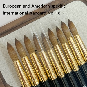 Pinceau à ongles en acrylique 100 % Kolinsky de haute qualité, sur mesure, taille 18, avec logo personnalisé et manche en bois – Vente en gros usine - Product Image 2