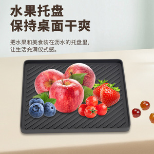 Silicone Drainage Mat L Square Heat Resistant Multi Functional Kitchen Sink Drying Tray - Product Image 4