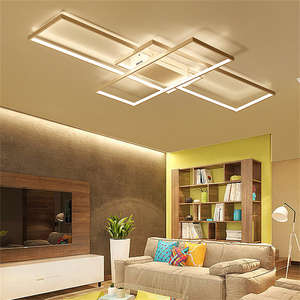 Lámpara de techo <span class=keywords><strong>LED</strong></span> <span class=keywords><strong>Rectangular</strong></span>, luz moderna con Control remoto regulable para sala de estar, dormitorio, <span class=keywords><strong>cocina</strong></span>, gran oferta - Product Image 1