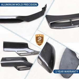 Kit de carrosserie Facelift pour Bentley Bentayga mise à niveau Larte Carbon Dry Bodykit lèvre avant diffuseur arrière aileron de toit arrière couverture de miroir - Product Image 4