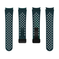 Bracelet en silicone à boucle pliable en forme de trou Bracelet de montre magnétique solide pour Samsung Watch 4/5/6