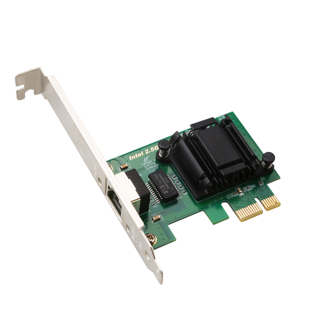 DIEWU TXA109 PCI Express 1x Wireless Internal Network Card Intel I225(PXE) Ethernet Adapter 10/100/1000M/2.5Gbps in Stock
