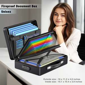 Maletín Ignífugo con Cierre, Bolsa Resistente al Fuego para Portátil y Documentos, Maletín Portátil Ignífugo de 16 Pulgadas - Product Image 4