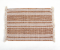 Napperons tissés rectangulaires, tapis de Table en herbe de mer naturelle pour Table à manger