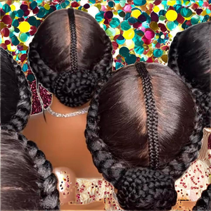 Parrucca Sintetica Naturale Nera per Trecce Box Braids, Bob Corto con Frontale in Pizzo per Donne, <span class=keywords><strong>Capelli</strong></span> Remy Marrone <span class=keywords><strong>Chiaro</strong></span> a Prezzo all'Ingrosso - Product Image 2