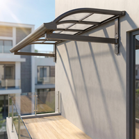 Auvent en aluminium pour terrasse, auvent de porte en aluminium, auvent de pluie en aluminium pour balcon