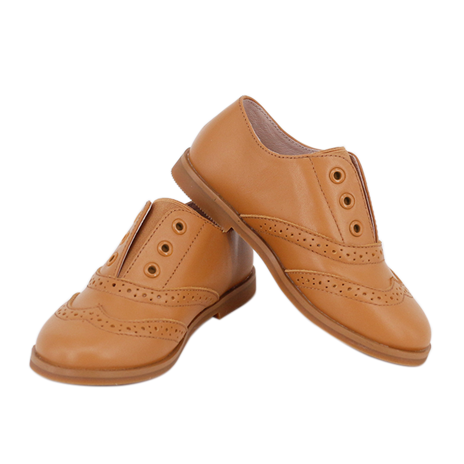 Hot sale luxury fashion kids boy handmade genuine leather soft rubber flat dress shoes for little children