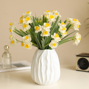 H-676 popolare 3 Bouquet <span class=keywords><strong>narciso</strong></span> piccolo salotto fresco decorazione per la tavola floreale Bouquet di fiori artificiali <span class=keywords><strong>narciso</strong></span> <span class=keywords><strong>fiore</strong></span> - Product Image 2